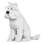 Jekca - Standard Schnauzer 04S-S01 - Lego - Sculpture - Construction - 4D - Brick Animals - Toys