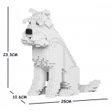 Jekca - Standard Schnauzer 04S-S01 - Lego - Sculpture - Construction - 4D - Brick Animals - Toys
