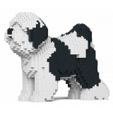 Jekca - Tibetan Terrier 01S-M02 - Lego - Sculpture - Construction - 4D - Brick Animals - Toys