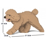 Jekca - Toy Poodle 02S-M03 - Lego - Sculpture - Construction - 4D - Brick Animals - Toys