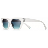 Tiffany & Co. - Cat Eye Sunglasses - White Tiffany Blue® - Tiffany T Collection - Tiffany & Co. Eyewear