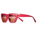 Tiffany & Co. - Occhiale da Sole Cat Eye - Rosso Corallo Rosa - Collezione Tiffany T - Tiffany & Co. Eyewear