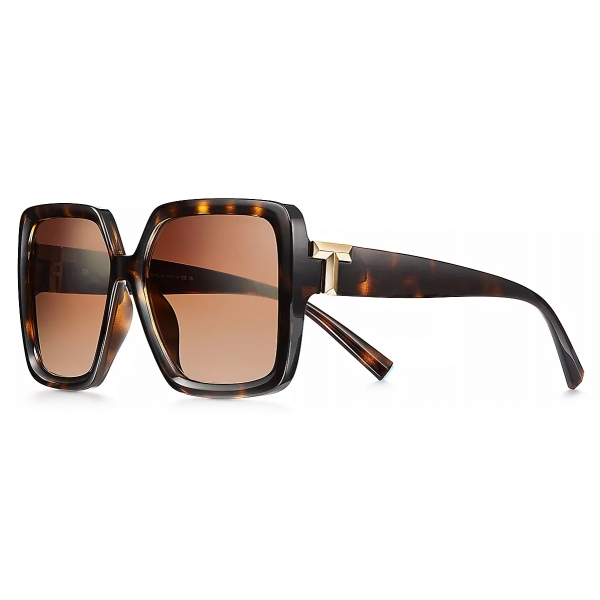 Tiffany & Co. - Square Sunglasses - Tortoise Gradient Brown - Tiffany T Collection - Tiffany & Co. Eyewear