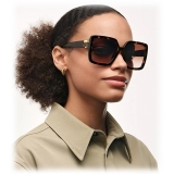Tiffany & Co. - Occhiale da Sole Quadrati - Tartarguato Marrone Sfumato - Collezione Tiffany T - Tiffany & Co. Eyewear