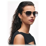 Tiffany & Co. - Occhiale da Sole Pilota - Oro Grigio - Collezione Tiffany City HardWear - Tiffany & Co. Eyewear