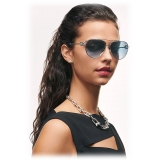 Tiffany & Co. - Pilot Sunglasses - Silver Dark Blue - Tiffany City HardWear Collection - Tiffany & Co. Eyewear