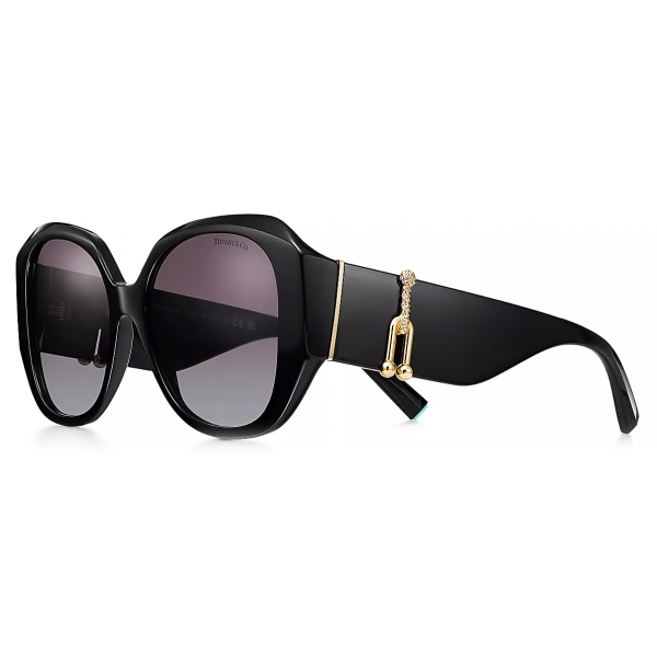 Tiffany & Co. - Square Sunglasses - Black Gray Gradient - Tiffany HardWear Collection - Tiffany & Co. Eyewear
