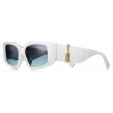 Tiffany & Co. - Rectangular Sunglasses - White Gradient Blue - Tiffany HardWear Collection - Tiffany & Co. Eyewear