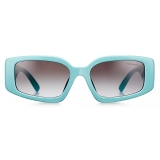 Tiffany & Co. - Occhiale da Sole Rettangolare - Tiffany Blue® Grigio - Collezione Tiffany HardWear - Tiffany & Co. Eyewear
