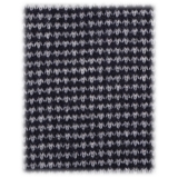 Viola Milano - Two-Tone Knitted 100% Cashmere Tie - Dark Grey - Handmade in Italy - Luxury Exclusive Collection