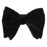 Viola Milano - Velvet Artisan Bow Tie - Black - Handmade in Italy - Luxury Exclusive Collection