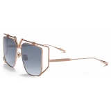 Valentino - V-Light Square Oversized Sunglasses in Titanium - Grey - Valentino Eyewear