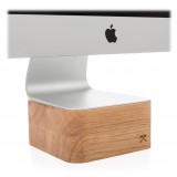 Woodcessories - Oak / Premium Wooden iMac Stand - MacBook 27 - Eco Foot - Wooden MacBook Support