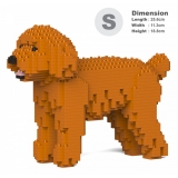 Jekca - Toy Poodle 01S-M04 - Lego - Scultura - Costruzione - 4D - Animali di Mattoncini - Toys