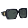 Linda Farrow - Sierra Oversized Sunglasses in Black - LFL1346C1SUN - Linda Farrow Eyewear