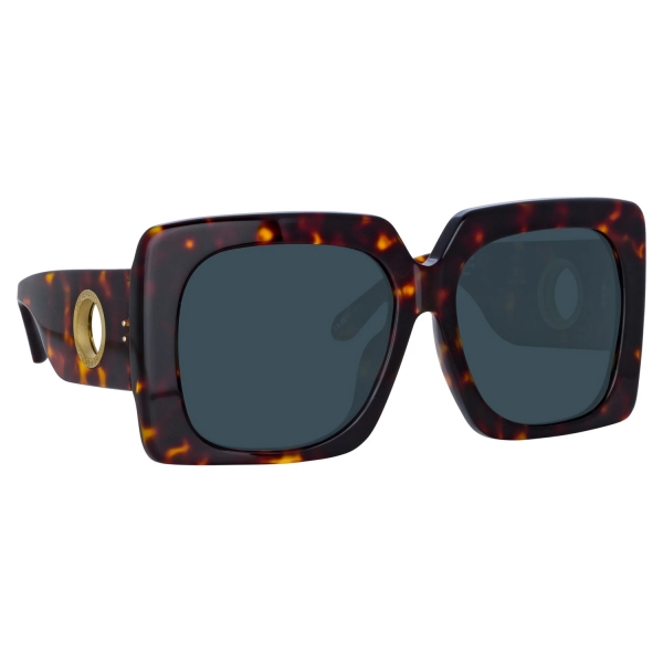 Linda Farrow - Sierra Oversized Sunglasses in Tortoiseshell - LFL1346C3SUN - Linda Farrow Eyewear