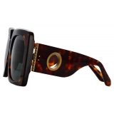 Linda Farrow - Occhiali da Sole Sierra Oversized in Tartaruga - LFL1346C3SUN - Linda Farrow Eyewear