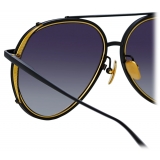 Linda Farrow - Occhiali da Sole Torino Aviator in Nichel - LFL1360C1SUN - Linda Farrow Eyewear