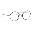 Linda Farrow - Occhiali da Vista The Adams Ovale in Nero Oro Bianco (C2) - LFL925C2OPT - Linda Farrow Eyewear