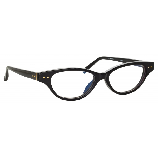 Linda Farrow - Alessandra Cat Eye Optical Glasses in Black - LFL965C6OPT - Linda Farrow Eyewear