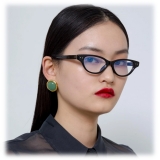 Linda Farrow - Alessandra Cat Eye Optical Glasses in Black - LFL965C6OPT - Linda Farrow Eyewear