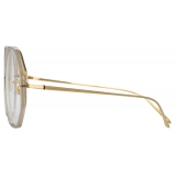 Linda Farrow - Alona Oversized Optical Glasses in Truffle - LFL901C18OPT - Linda Farrow Eyewear