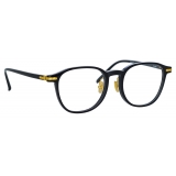 Linda Farrow - Arnold A Angular Optical Glasses in Black - LF63AC1OPT - Linda Farrow Eyewear