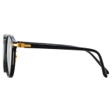 Linda Farrow - Arnold A Angular Optical Glasses in Black - LF63AC1OPT - Linda Farrow Eyewear