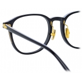 Linda Farrow - Arnold A Angular Optical Glasses in Black - LF63AC1OPT - Linda Farrow Eyewear