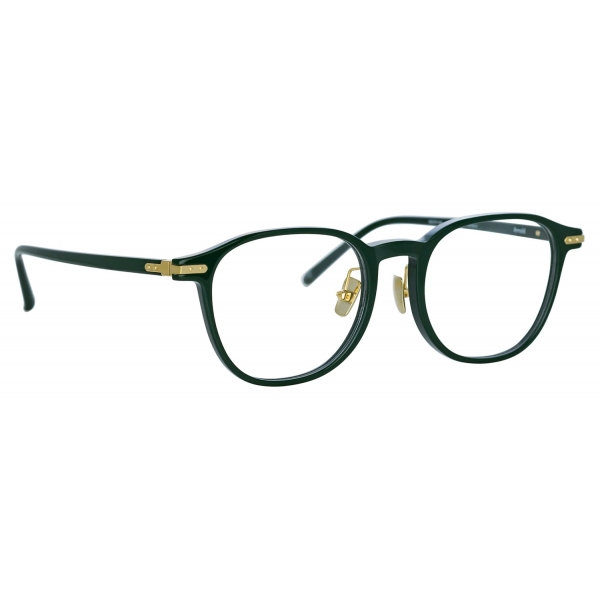 Linda Farrow - Arnold A Angular Optical Glasses in Green - LF63AC3OPT - Linda Farrow Eyewear