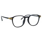 Linda Farrow - Arnold Angular Optical Glasses in Black - LF63C1OPT - Linda Farrow Eyewear