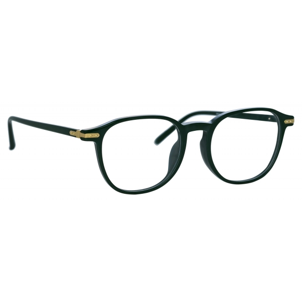 Linda Farrow - Arnold Angular Optical Glasses in Green - LF63C3OPT - Linda Farrow Eyewear