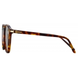 Linda Farrow - Arnold Angular Optical Glasses in Tortoiseshell - LF63C2OPT - Linda Farrow Eyewear