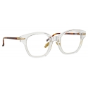 Linda Farrow - Atkins D-Frame Optical Glasses in Clear - LF42C3OPT - Linda Farrow Eyewear