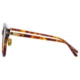 Linda Farrow - Atkins D-Frame Optical Glasses in Tortoiseshell - LF42C2OPT - Linda Farrow Eyewear