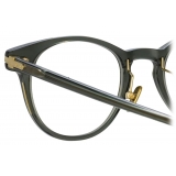 Linda Farrow - Bay D-Frame Optical Glasses in Green - LF25C12OPT - Linda Farrow Eyewear