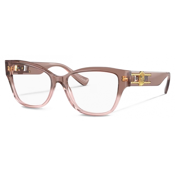 Versace - Medusa Deco Cat-Eye Optical Glasses - Pink Transparent - Optical Glasses - Versace Eyewear
