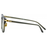 Linda Farrow - Bay A D-Frame Optical Glasses in Green - LF25AC12OPT - Linda Farrow Eyewear