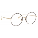 Linda Farrow - Bea Round Optical Glasses in Light Gold - LFL1333C2OPT - Linda Farrow Eyewear