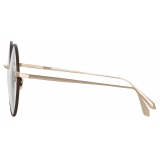 Linda Farrow - Bea Round Optical Glasses in Light Gold - LFL1333C2OPT - Linda Farrow Eyewear