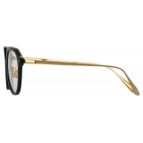 Linda Farrow - Cacao Angular Optical Glasses in Green - LFL1273C5OPT - Linda Farrow Eyewear