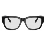Versace - Medusa Deco Squared Optical Glasses - Black - Optical Glasses - Versace Eyewear