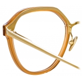 Linda Farrow - Cacao Angular Optical Glasses in Tobacco - LFL1273C3OPT - Linda Farrow Eyewear