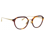 Linda Farrow - Occhiali da Vista Cacao Angular in Tartaruga - LFL1273C2OPT - Linda Farrow Eyewear