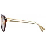 Linda Farrow - Cacao Angular Optical Glasses in Tortoiseshell - LFL1273C2OPT - Linda Farrow Eyewear