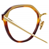 Linda Farrow - Cacao Angular Optical Glasses in Tortoiseshell - LFL1273C2OPT - Linda Farrow Eyewear