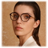 Linda Farrow - Cacao Angular Optical Glasses in Tortoiseshell - LFL1273C2OPT - Linda Farrow Eyewear