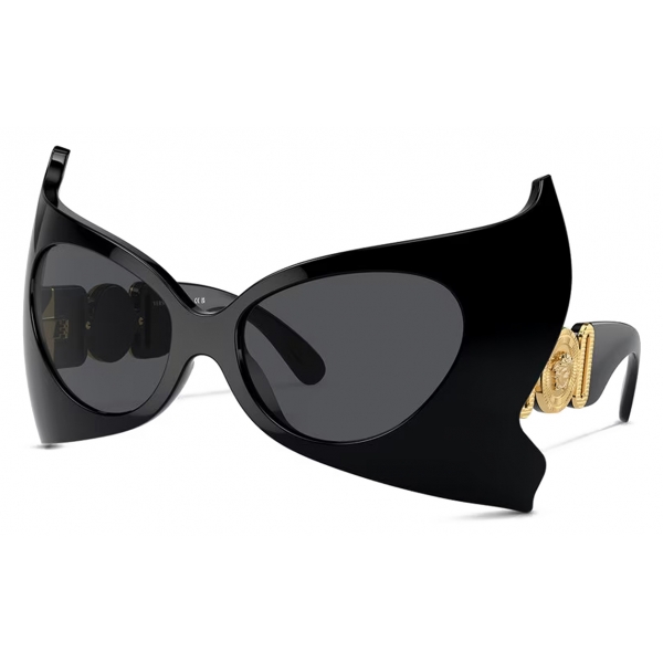 Versace - Medusa Biggie Butterfly Sunglasses - Black Dark Grey - Sunglasses - Versace Eyewear