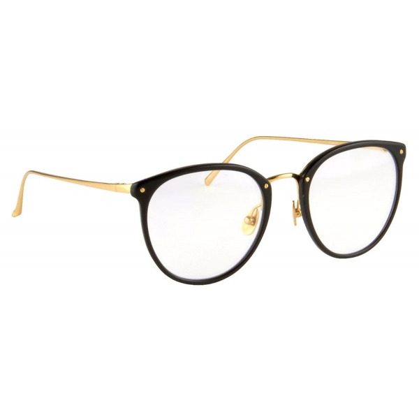 Linda Farrow - The Calthorpe Oval Optical Glasses in Black (C1) - LFLC251C1OPT - Linda Farrow Eyewear