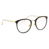Linda Farrow - The Calthorpe Oval Optical Glasses in Black (C1) - LFLC251C1OPT - Linda Farrow Eyewear